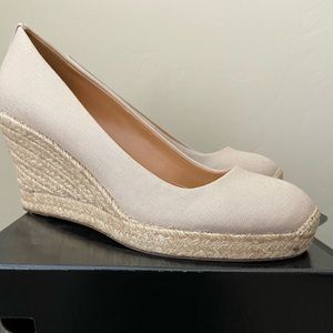 J. Crew Canvas Espadrille Wedges